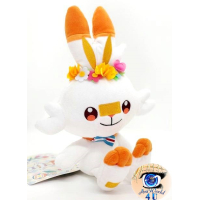 Officiële Pokemon center knuffel Easter Scorbunny 29cm (staand)